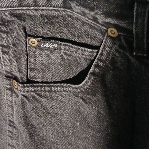 Chic Black Denim Jeans Size 22 - Picture 2 of 8